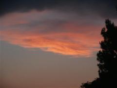 Eine Orange Wolke