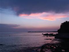 K?ste bei Abendstimmung